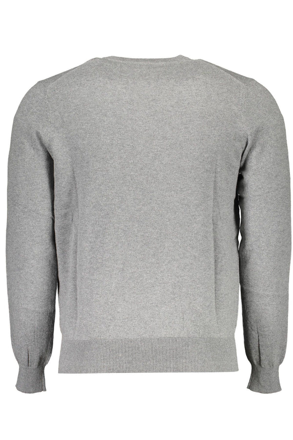 Maglione da uomo in cotone grigio