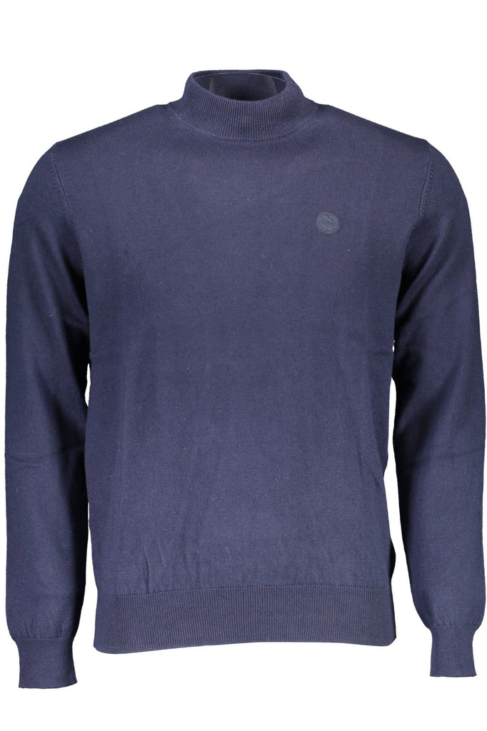 Maglione da uomo in cotone blu