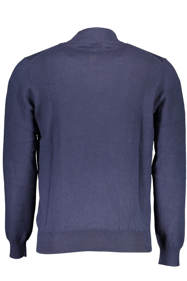 Maglione da uomo in cotone blu