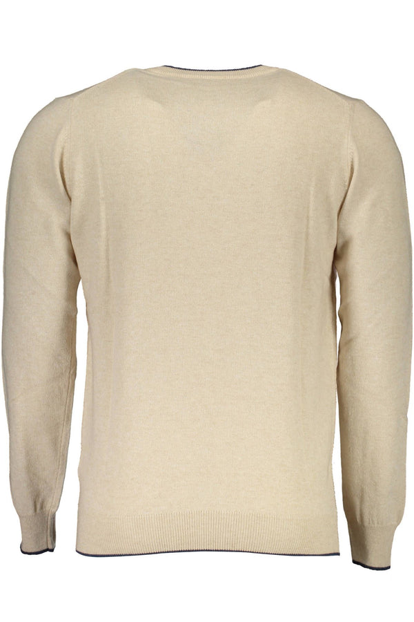 Maglione da uomo in lana beige