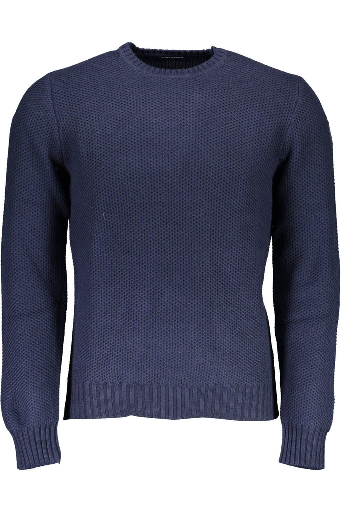 Maglione da uomo in cotone blu