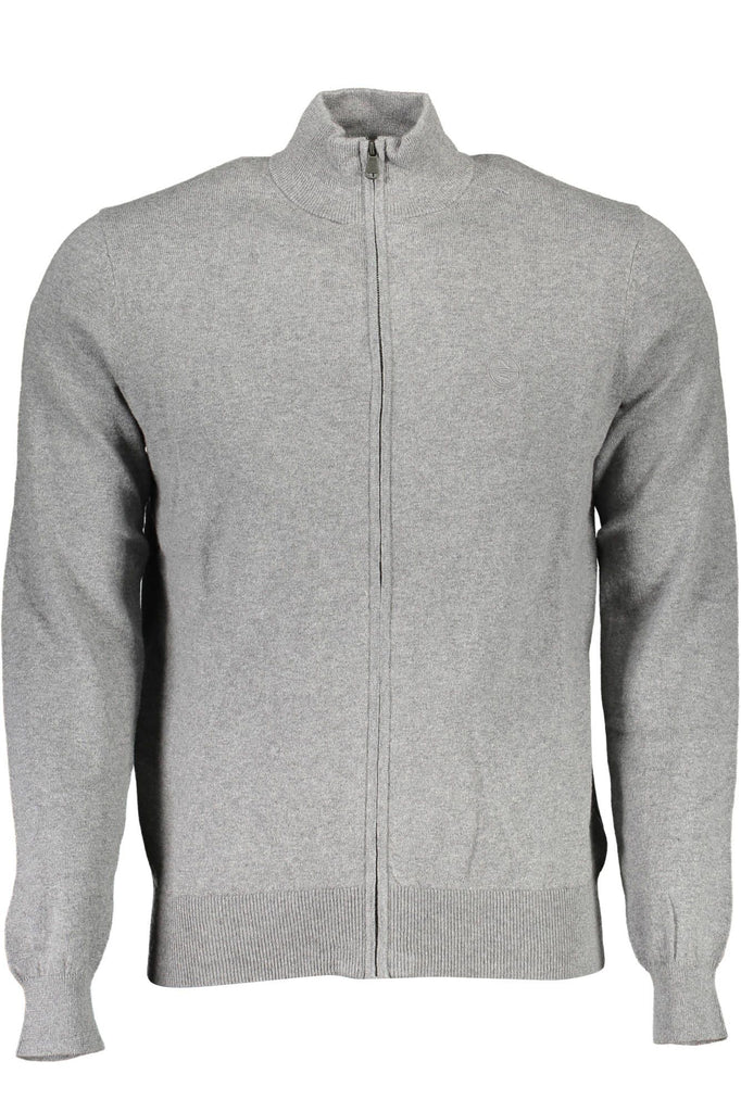 Maglione da uomo in cotone grigio