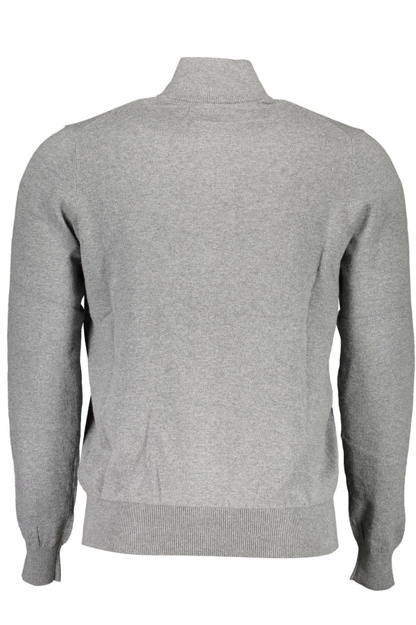 Gray Cotton Men Sweater