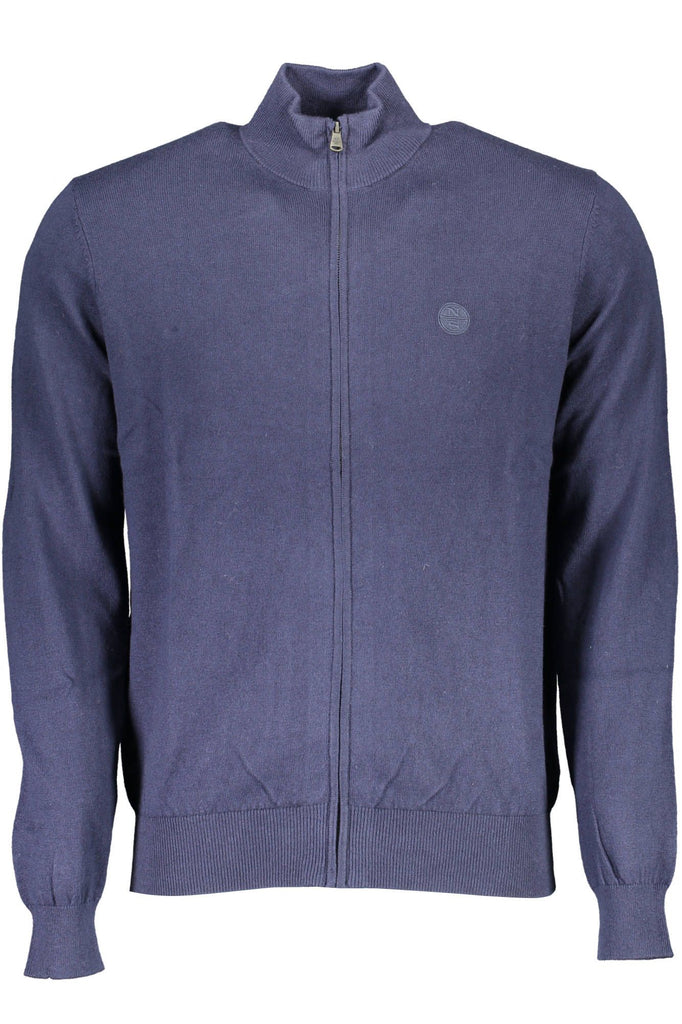 Maglione da uomo in cotone blu