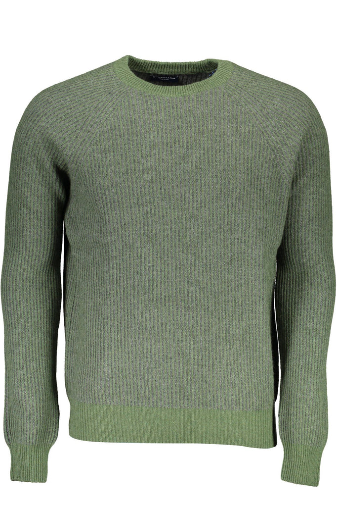 Maglione da uomo in lana verde