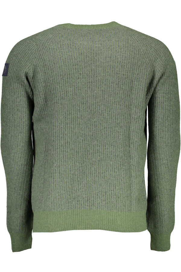 Maglione da uomo in lana verde