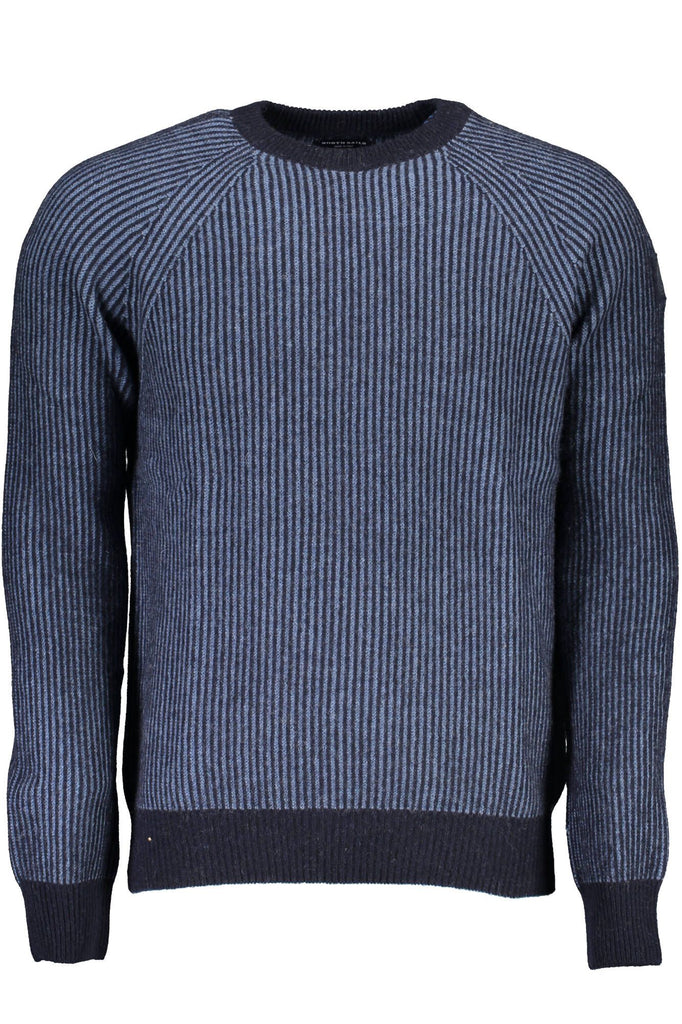 Maglione da uomo in lana blu