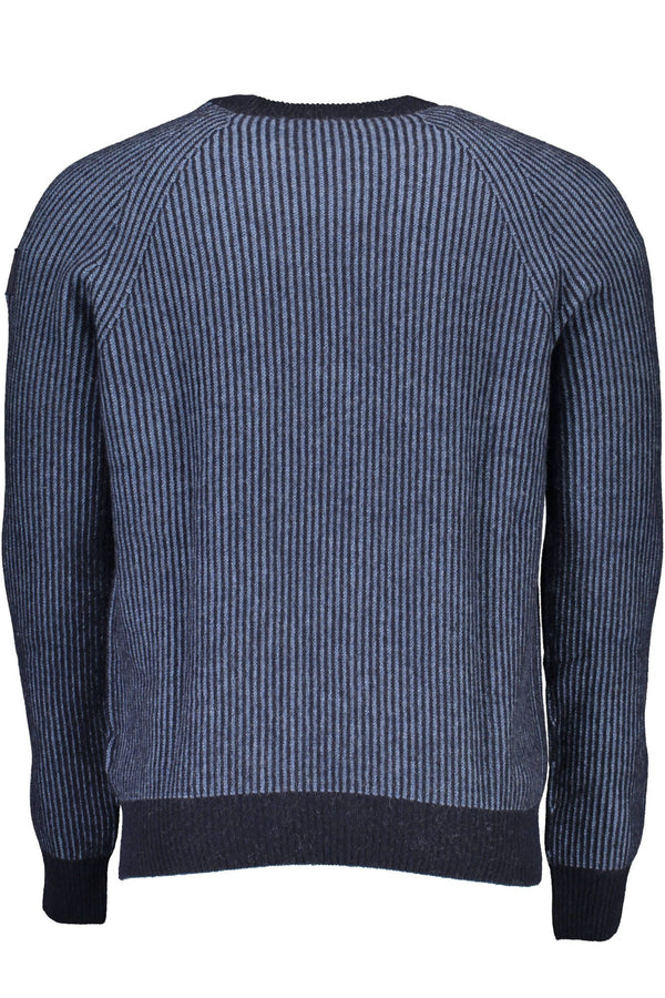 Maglione da uomo in lana blu