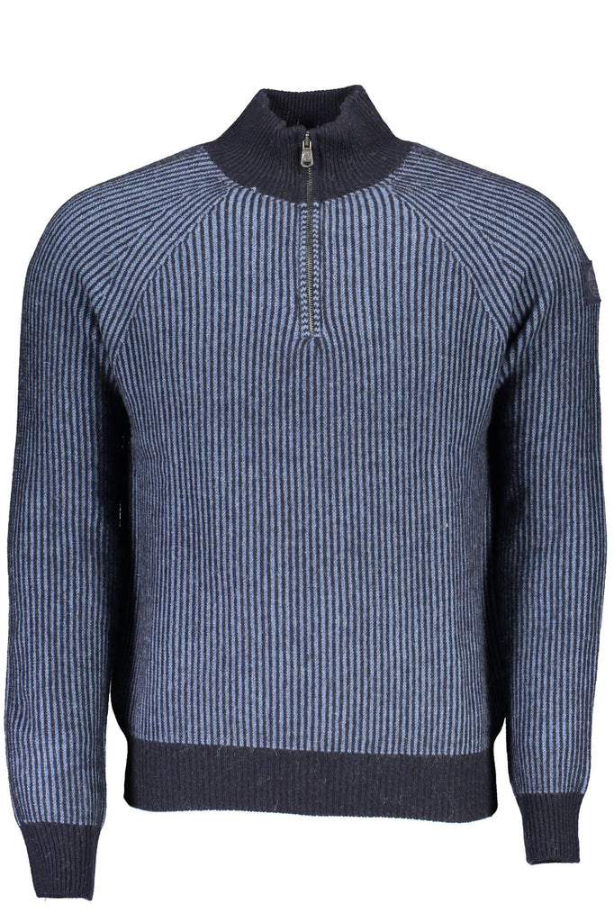 Maglione da uomo in lana blu