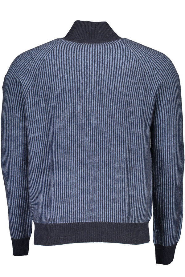 Maglione da uomo in lana blu