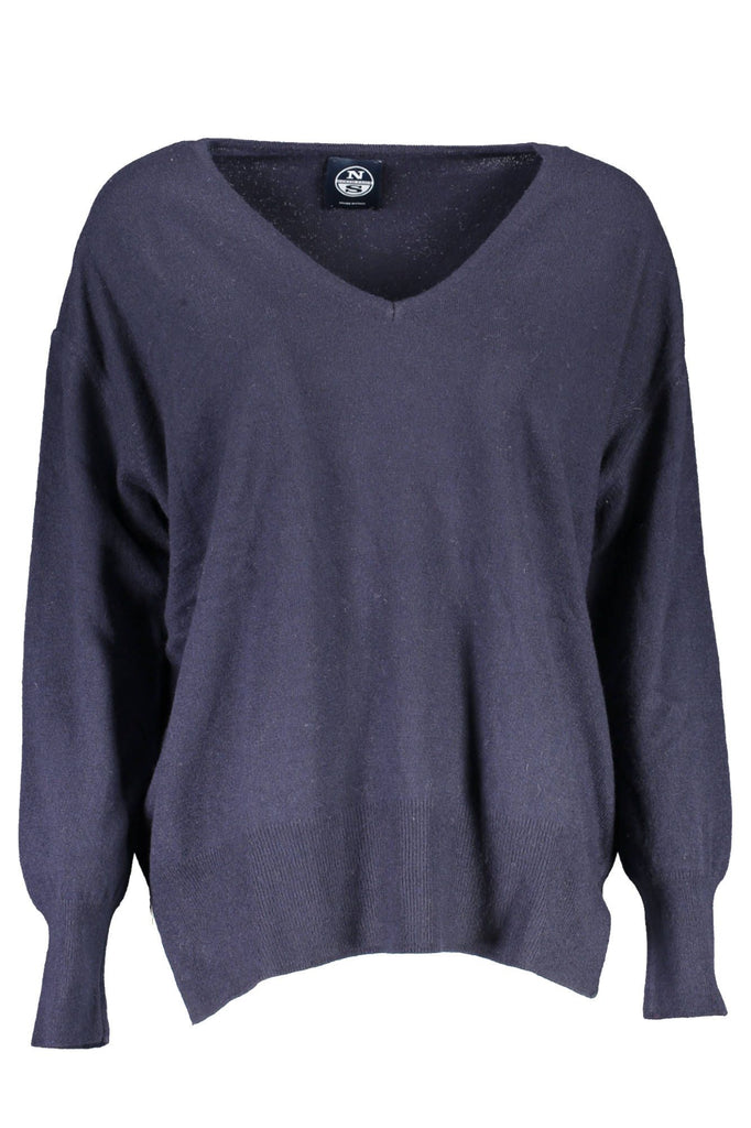 Maglione da donna in lana blu