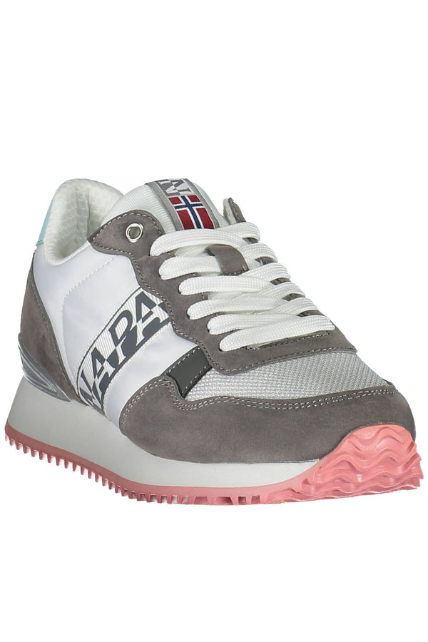 Sneaker donna in poliestere bianco