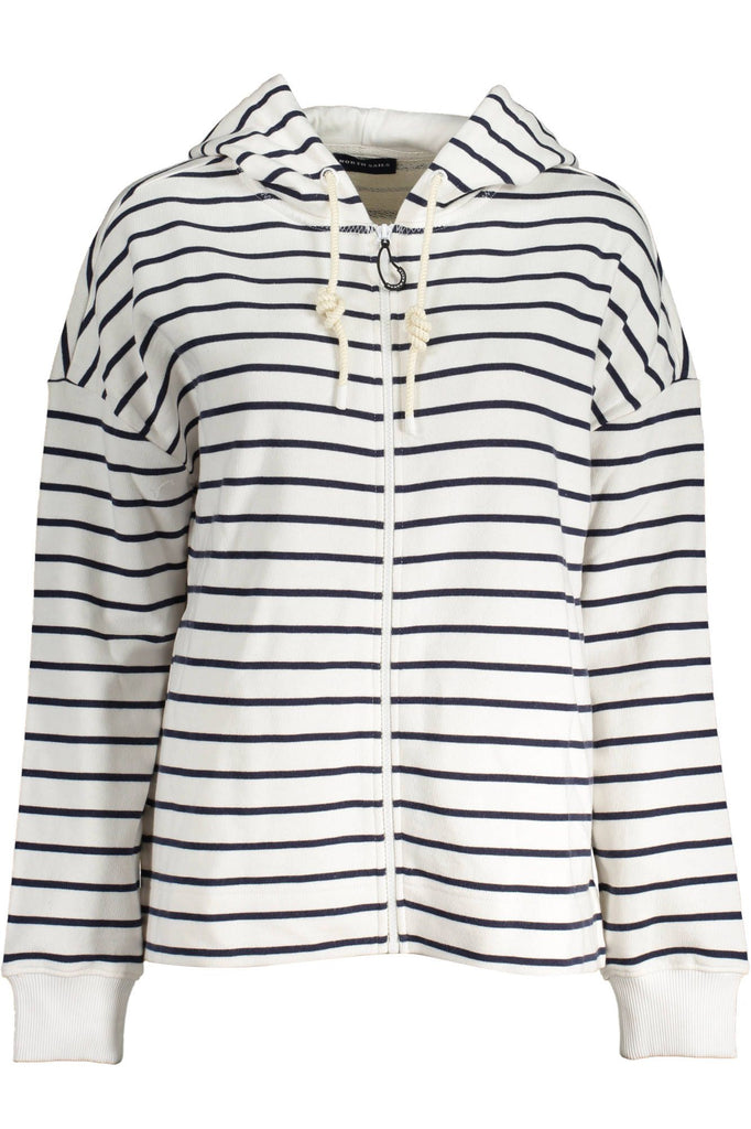 Maglione da donna in cotone bianco