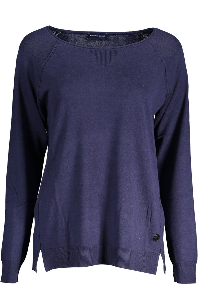 Maglione da donna in viscosa blu