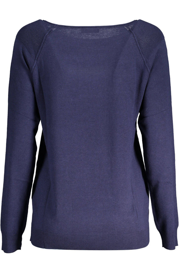 Maglione da donna in viscosa blu