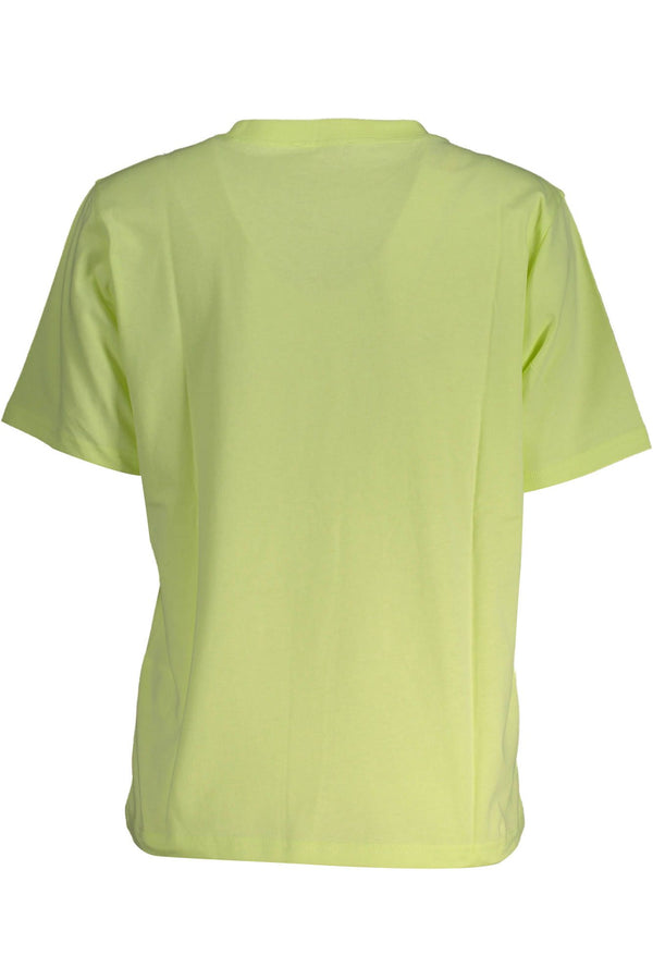 Yellow Cotton Women TShirt