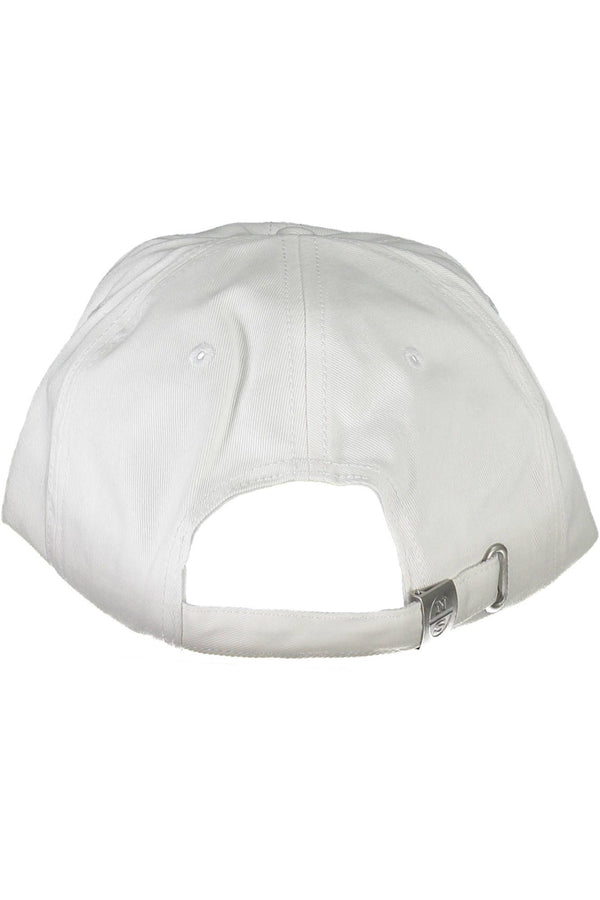 Elegant White Visor Cap with Logo Detail