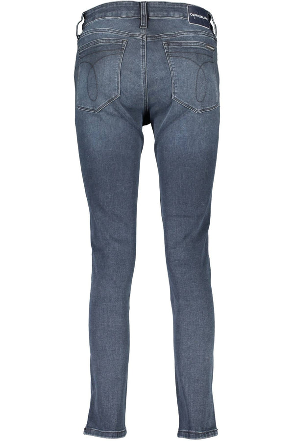 Blue Cotton Women Jeans