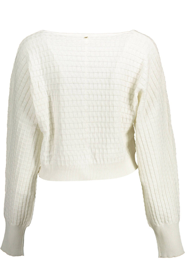 Maglione da donna in cotone bianco