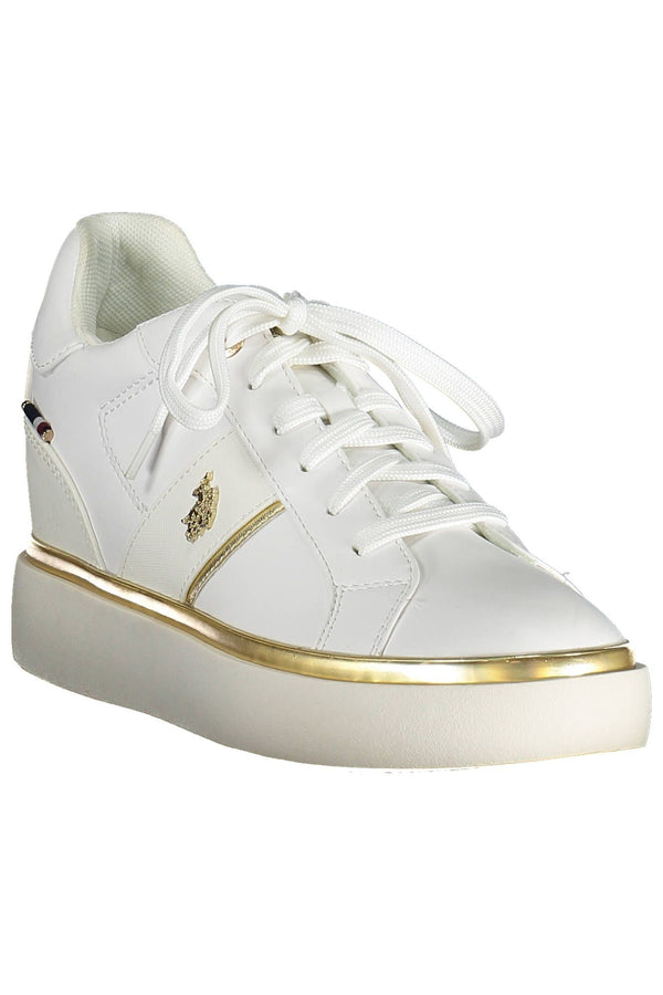 Sneaker donna in poliestere bianco