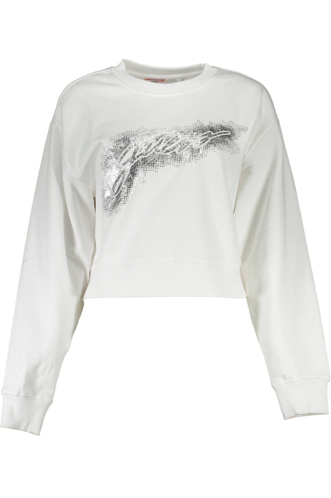 Maglione da donna in cotone bianco