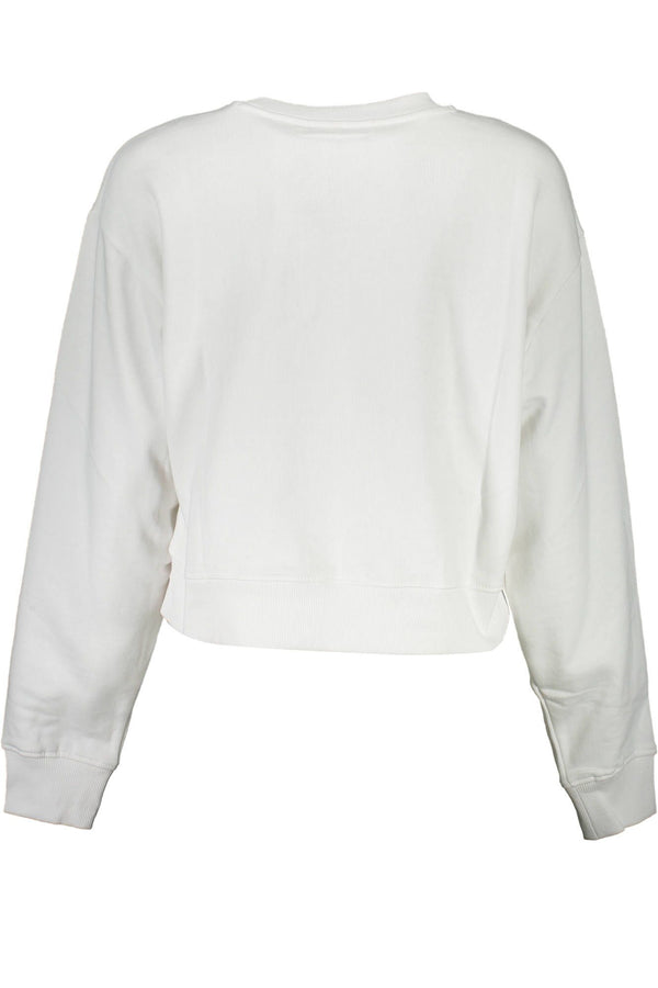 Maglione da donna in cotone bianco