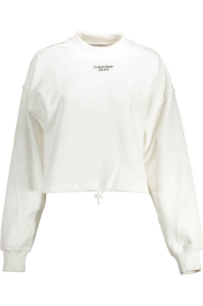 Maglione da donna in cotone bianco