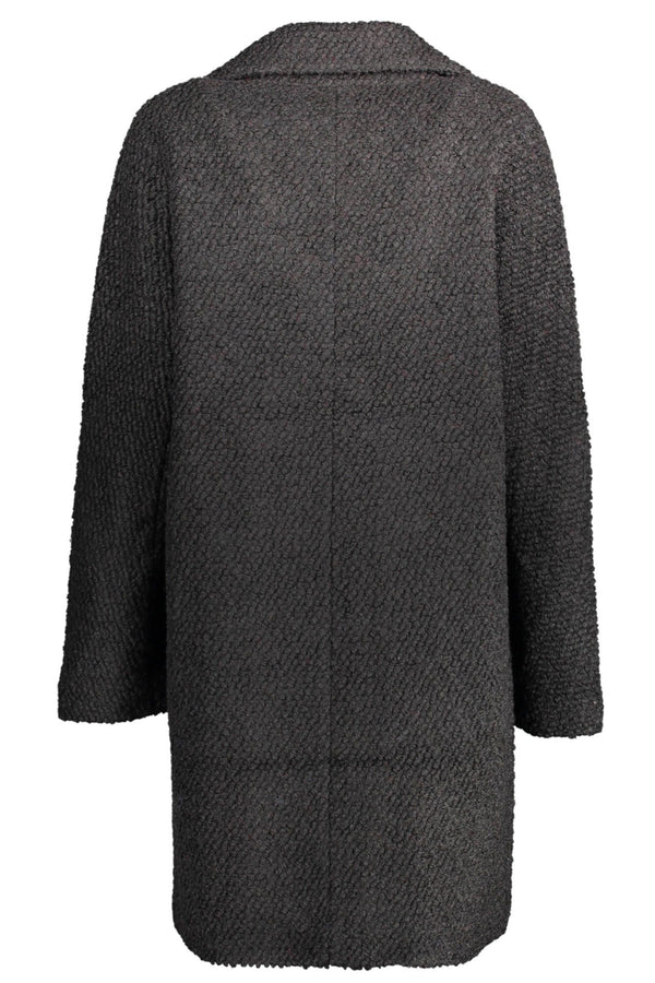 Cappotto donna in lana nera