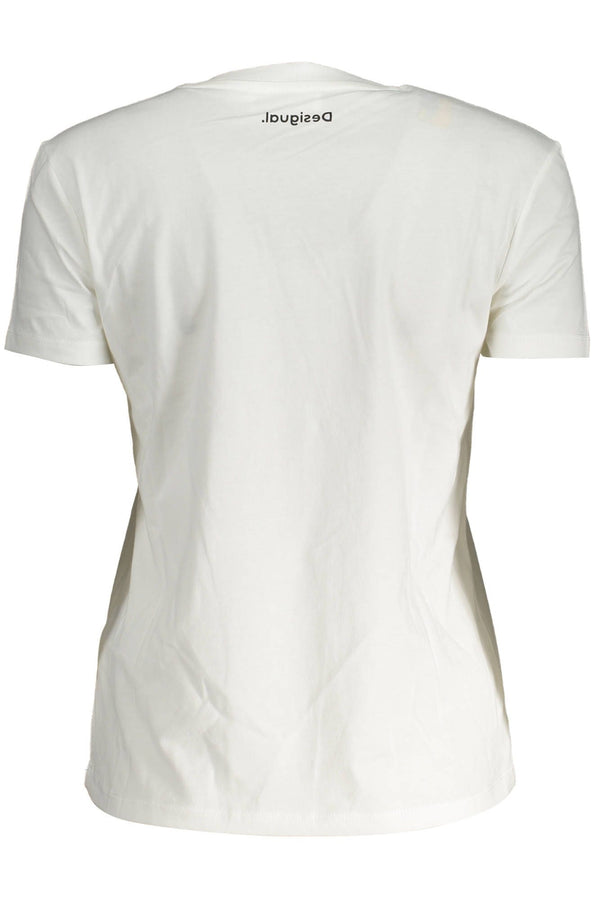 Top da donna in cotone bianco