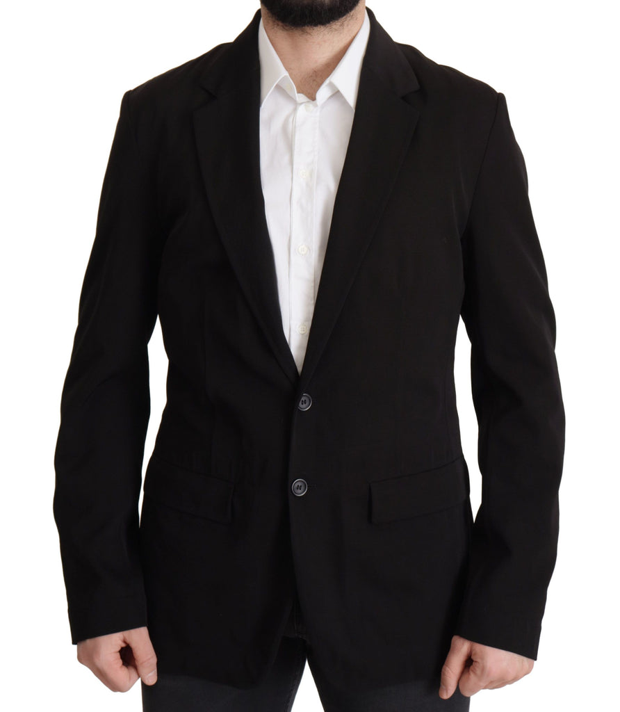 Elegant Virgin Wool Single Breasted Jacket