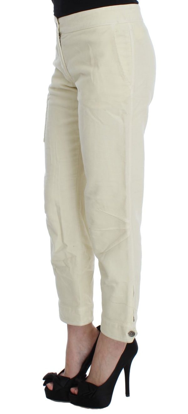 Pantaloni chic capri beige