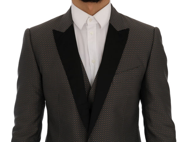 Multicolor Patterned Slim Fit Blazer