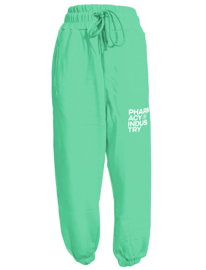 Chic Drawstring Sweatpants in Lush Green