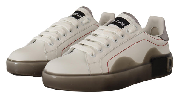 Sneakers eleganti in pelle bianca