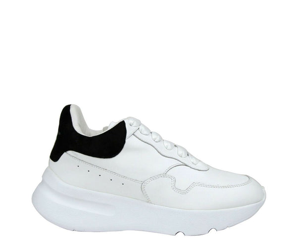 Alexander McQueen Donna Sneaker in pelle scamosciata bianca