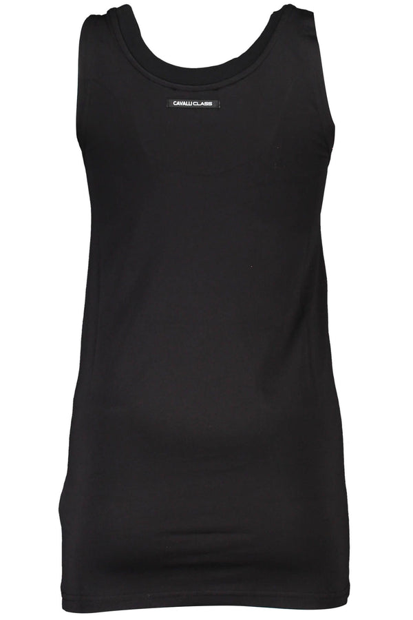 Top donna in cotone nero