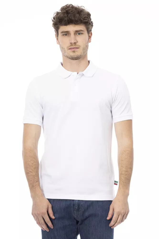 Polo uomo in cotone bianco