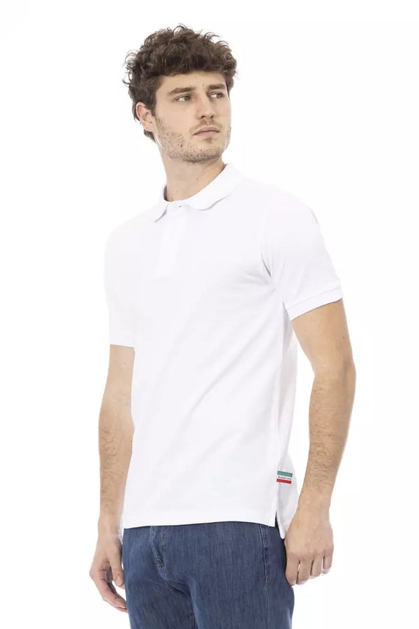 Polo uomo in cotone bianco