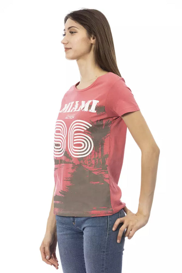 Top donna in cotone multicolore