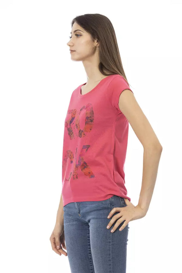 Top donna in cotone multicolore