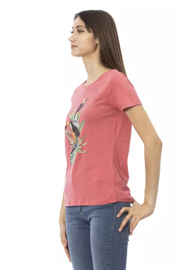 Top donna in cotone multicolore