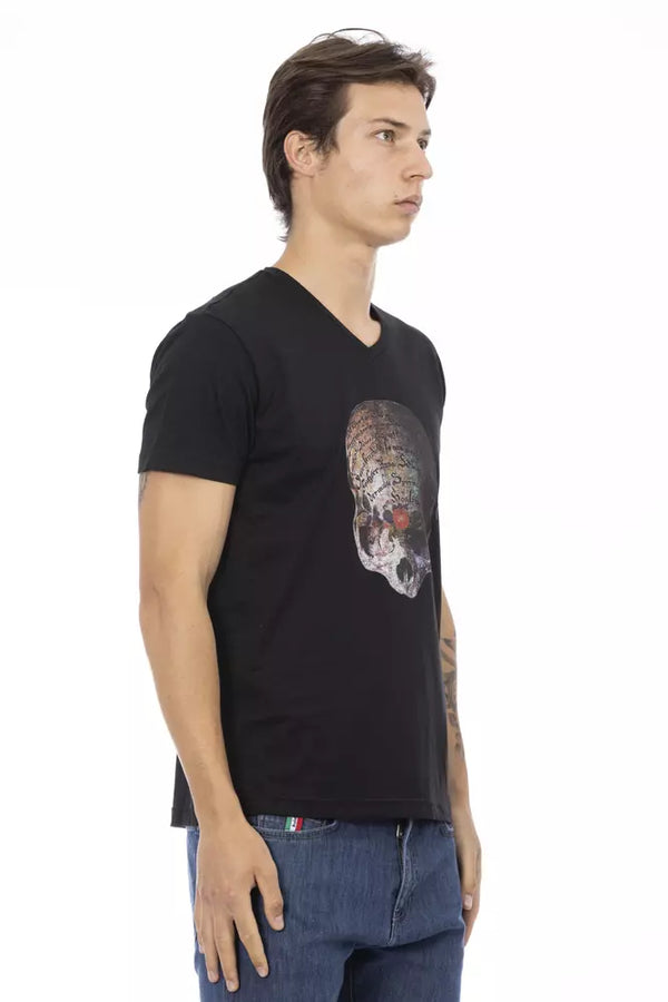 Black Cotton Men's T-Shirt