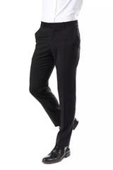 Uominitaliani Gray Wool Men's Suit Pants