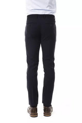 Uominitaliani Gray Wool Men's Suit Pant