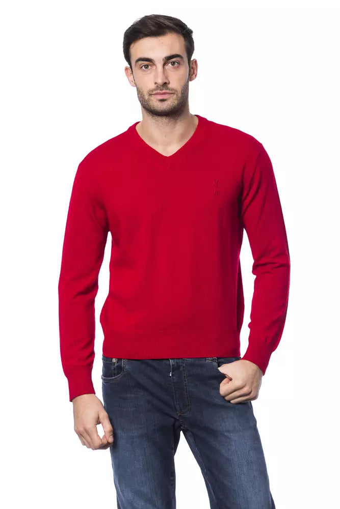 Red Merino Mens Sweater