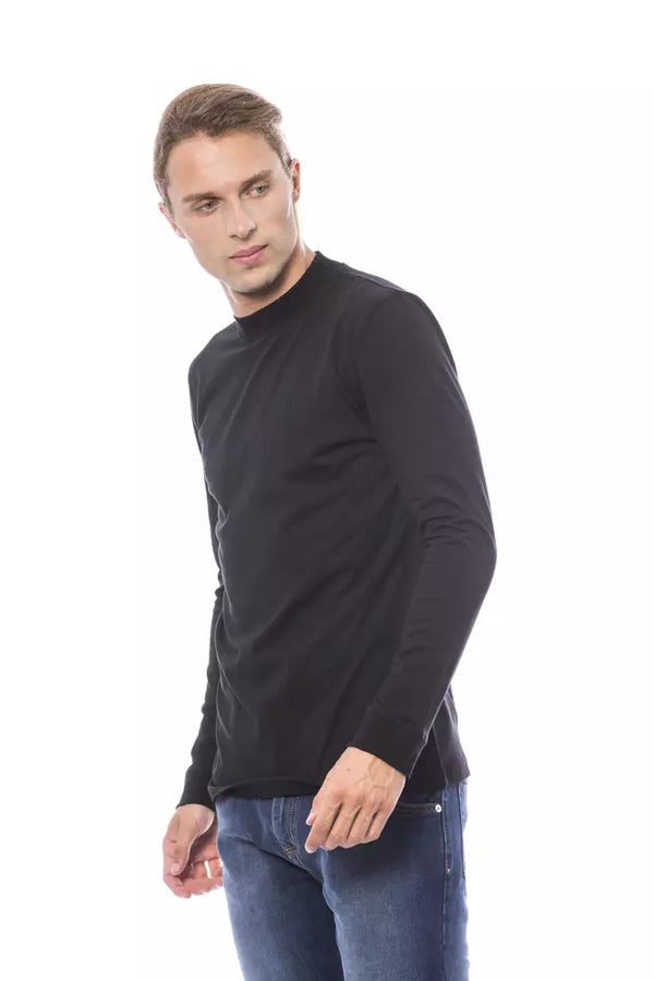 Maglione da uomo in cotone nero