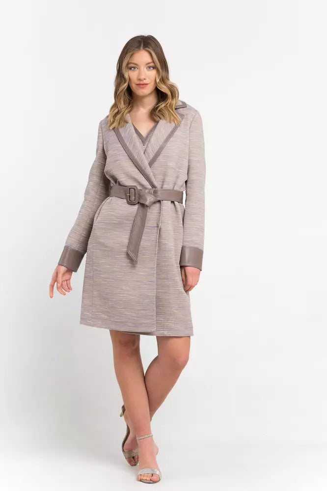 Cappotto donna in cotone beige