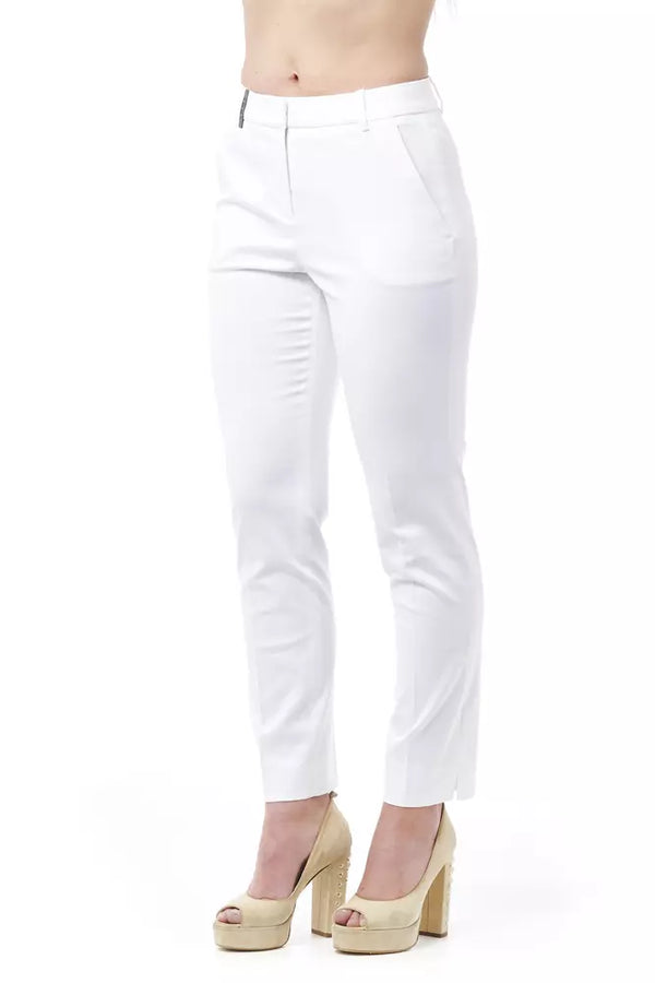 Chic High Waist Cigarette Leg Trousers