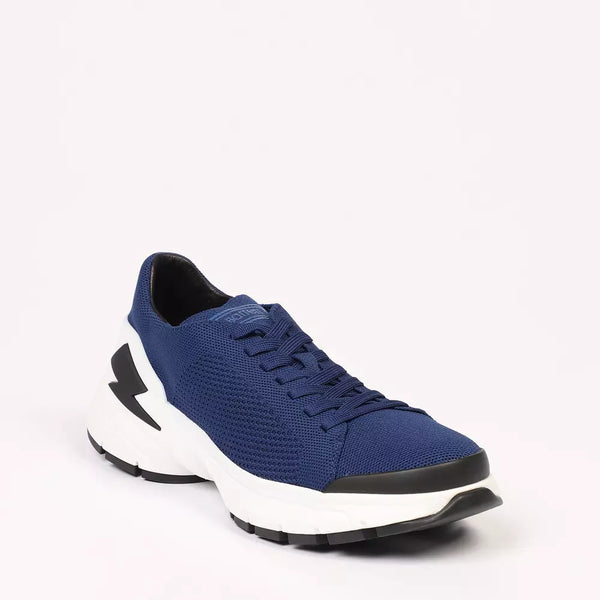 Sneaker uomo in tessuto blu