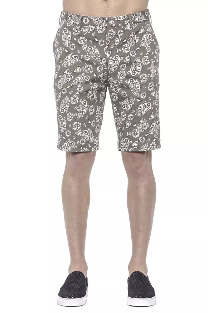 Green Cotton Men's Bermuda Short